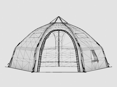 Varanger Dome 8-10 Outer Tent incl Pole Modelo 3D