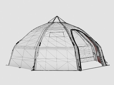 Varanger Dome 8-10 Outer Tent incl Pole Modelo 3D