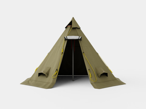 Varanger 4-6 Outer Tent incl Pole 3D Model