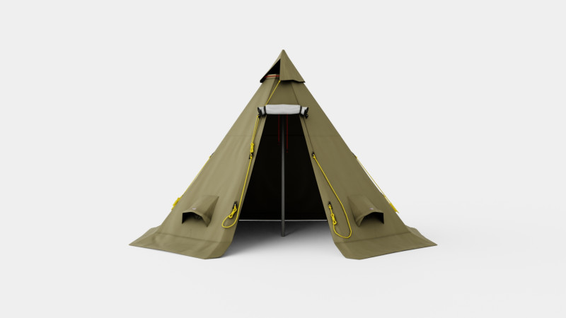 Varanger 8-10 Outer Tent incl Pole Modèle 3D .c4d .max .obj .3ds .fbx .stl .blend 