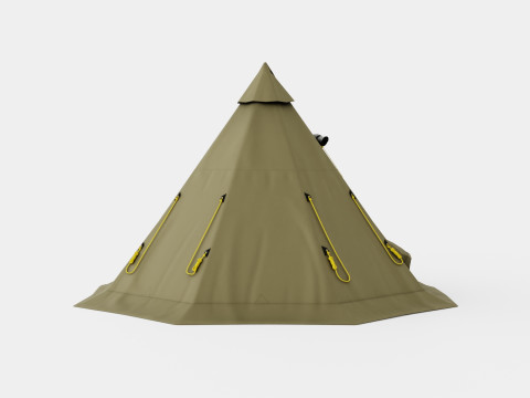 Varanger 8-10 Outer Tent incl Pole Modèle 3D