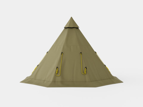Varanger 8-10 Outer Tent incl Pole Modèle 3D