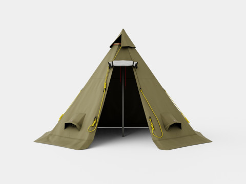 Varanger 12-14 Outer Tent incl Pole 3D Model