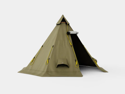 Varanger 12-14 Outer Tent incl Pole 3D Model