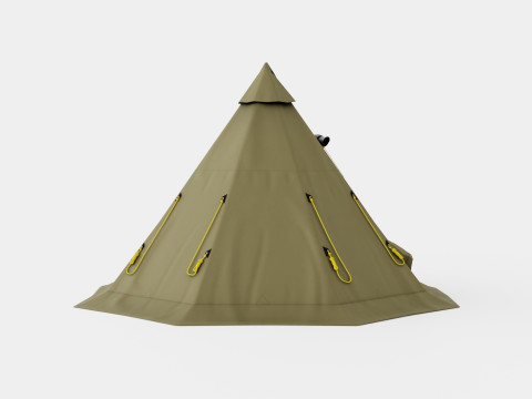 Varanger 12-14 Outer Tent incl Pole 3D Модель