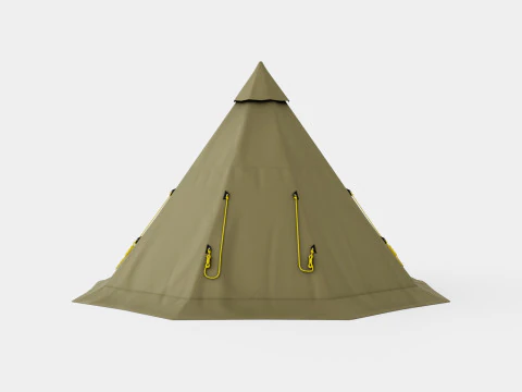 Varanger 12-14 Outer Tent incl Pole 3D Model