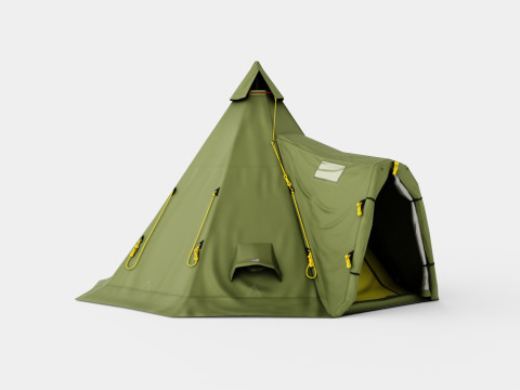 Varanger 4-6 Camp Outer Tent incl Pole 3D Model