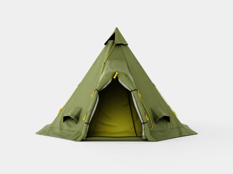 Varanger 4-6 Camp Outer Tent incl Pole 3D Model