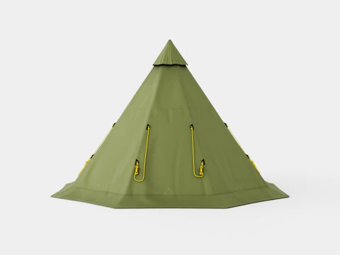 Varanger 4-6 Camp Outer Tent incl Pole 3D Model
