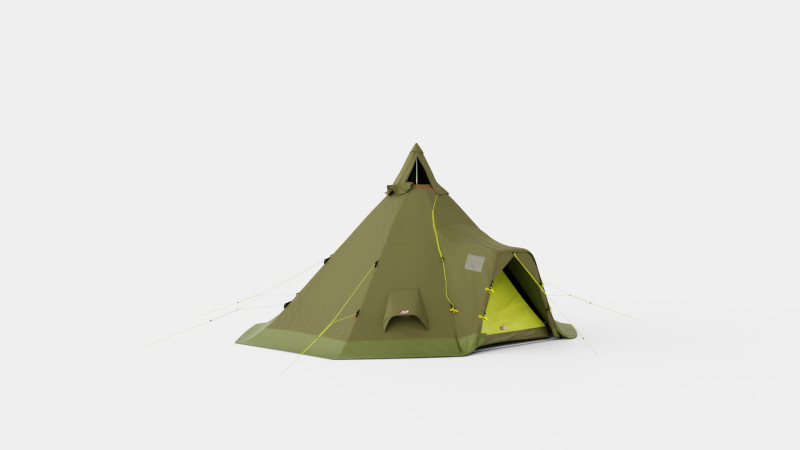 Varanger 12-14 Camp Outer Tent incl Pole 3D Model .c4d .max .obj .3ds .fbx .stl .blend 
