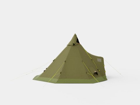 Varanger 12-14 Camp Outer Tent incl Pole 3D Model