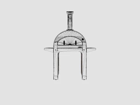 Pizza M-bord Oven 3D Model
