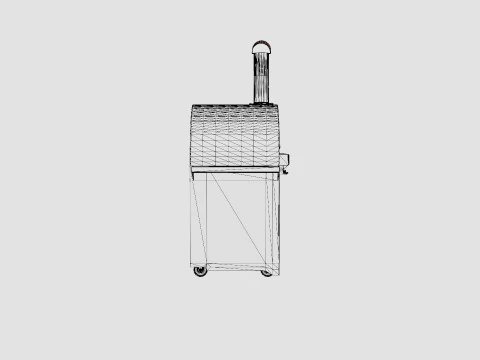 Pizza M-bord Oven 3D Model