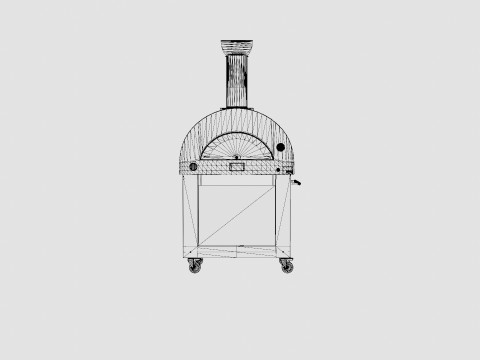 Brio m-bord Pizza Oven 3D Model