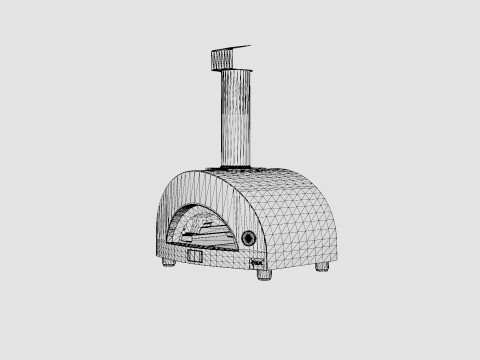 One Pizza Oven 3D Model