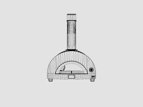 One Pizza Oven 3D Model