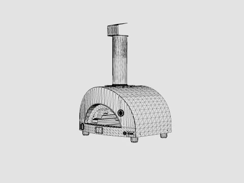 One Gas Pizza Oven 3D Model