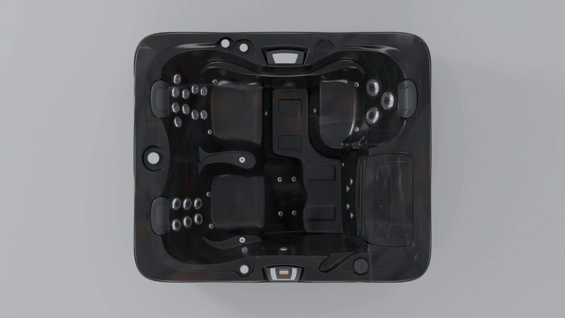 Sundance Spas Capri 3D Model .c4d .max .obj .3ds .fbx .stl .blend