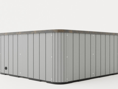 The Milan 2 Lounger SPA 3D Model