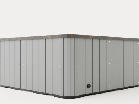The Milan 2 Lounger SPA 3D Model