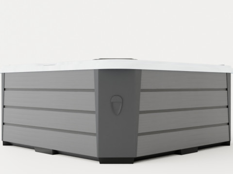 Monaco 2 Lounger Model 3D