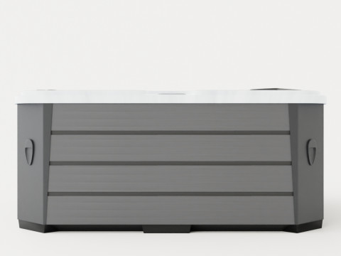 Monaco 2 Lounger Model 3D