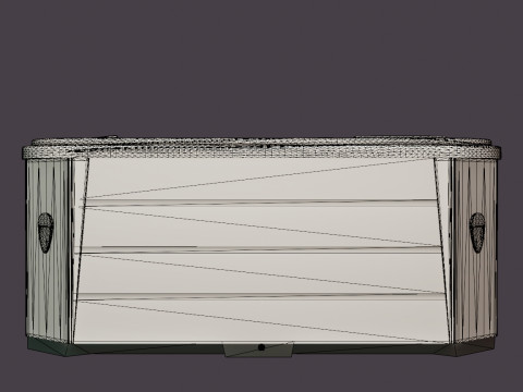 Monaco 2 Lounger Model 3D