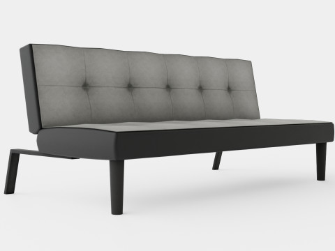 Aurora Fabric Sofa 3D Model