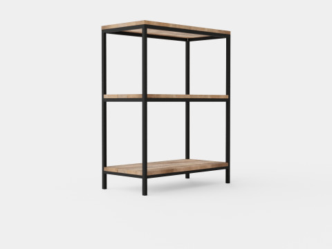 Urban 3 Tier Bookcase 3D Модель
