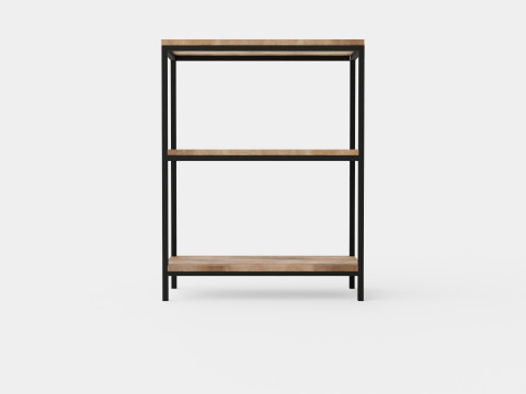 Urban 3 Tier Bookcase Modelo 3D