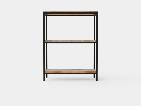 Urban 3 Tier Bookcase 3D Model