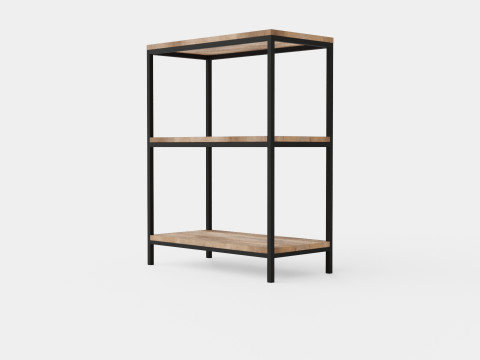 Urban 3 Tier Bookcase Modelo 3D