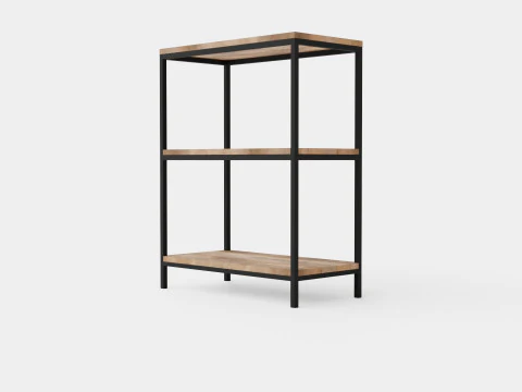 Urban 3 Tier Bookcase 3D Model