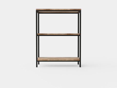 Urban 3 Tier Bookcase Modelo 3D