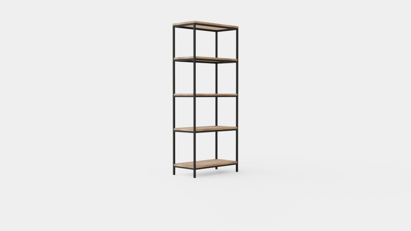 Urban 5 Tier Bookcase 3Dモデル .c4d .max .obj .3ds .fbx .stl .blend 