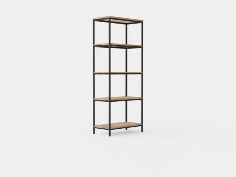 Urban 5 Tier Bookcase 3D Model
