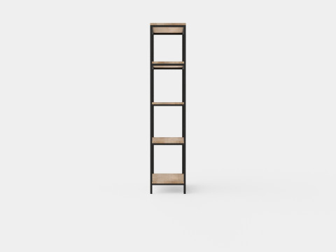 Urban 5 Tier Bookcase 3Dモデル