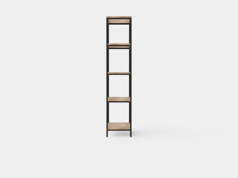 Urban 5 Tier Bookcase 3D Model