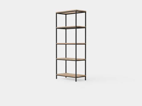 Urban 5 Tier Bookcase 3D Model