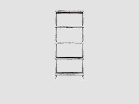 Urban 5 Tier Bookcase 3Dモデル