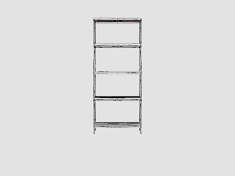 Urban 5 Tier Bookcase 3D Model