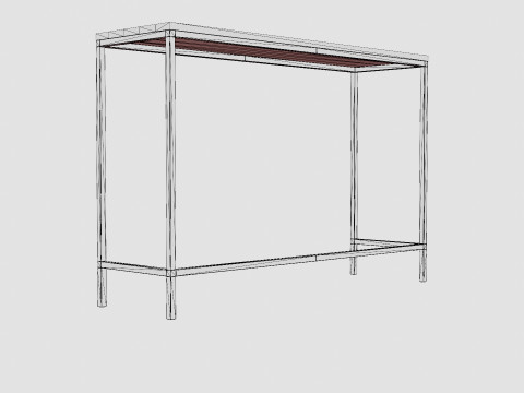 Urban Console Table 3D Model