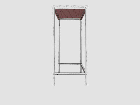Urban Console Table 3D Model