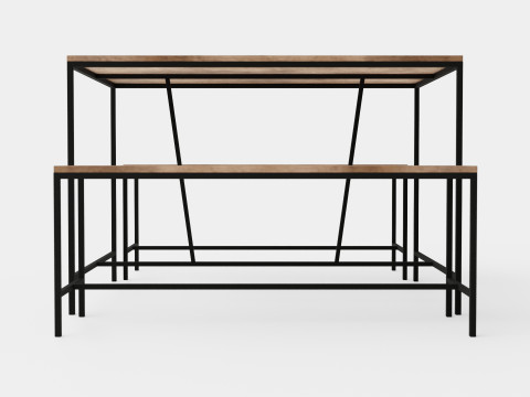 Urban Dining Set 3D Модель