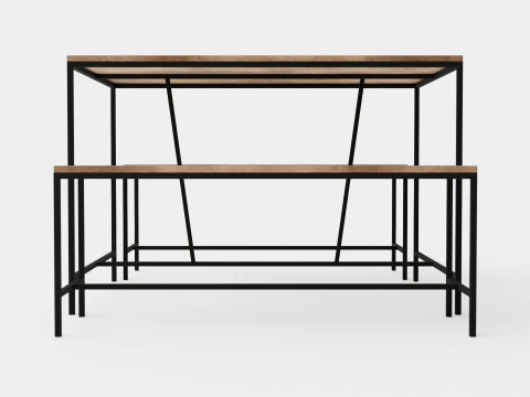 Urban Dining Set 3D Model