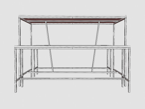 Urban Dining Set 3D Модель