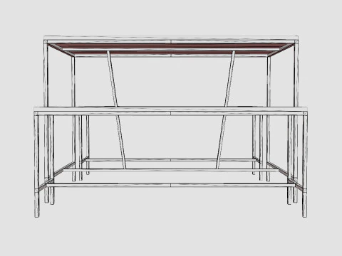 Urban Dining Set 3D Model