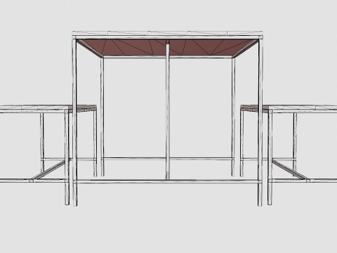 Urban Dining Set 3D Модель