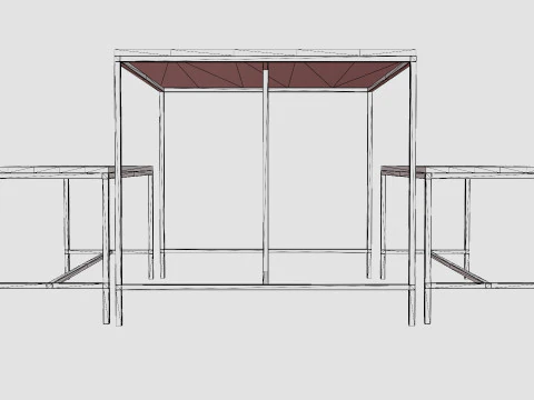 Urban Dining Set 3D Model