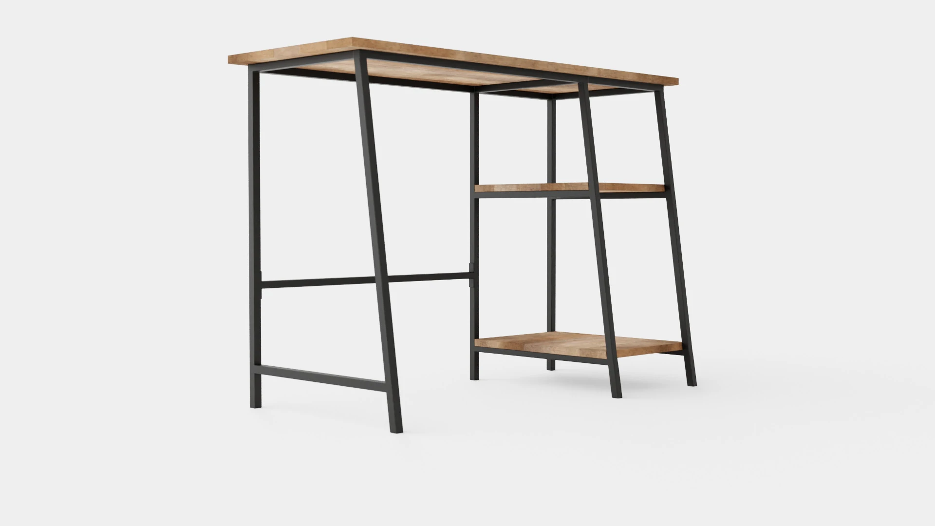 Urban Study Desk 3D Model .c4d .max .obj .3ds .fbx .stl .blend